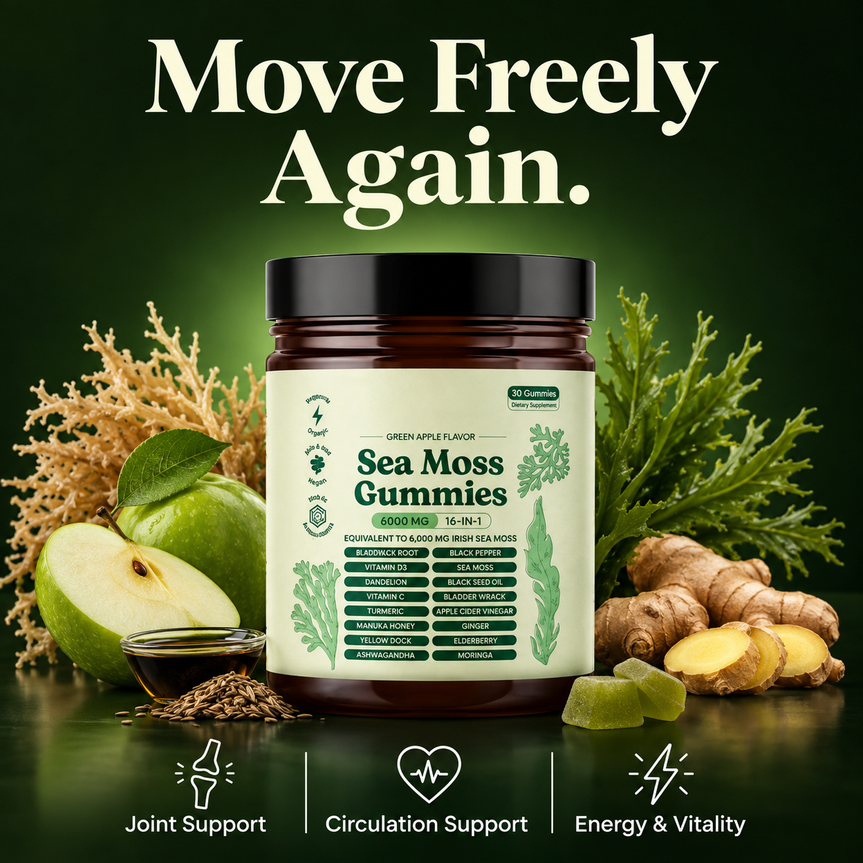 Sea Moss 16-In-1 Gummies