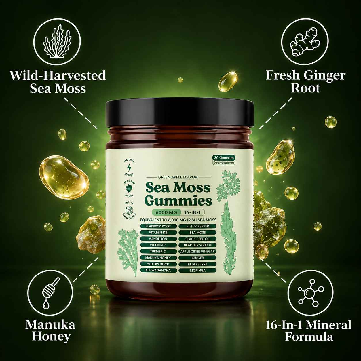 Sea Moss 16-In-1 Gummies
